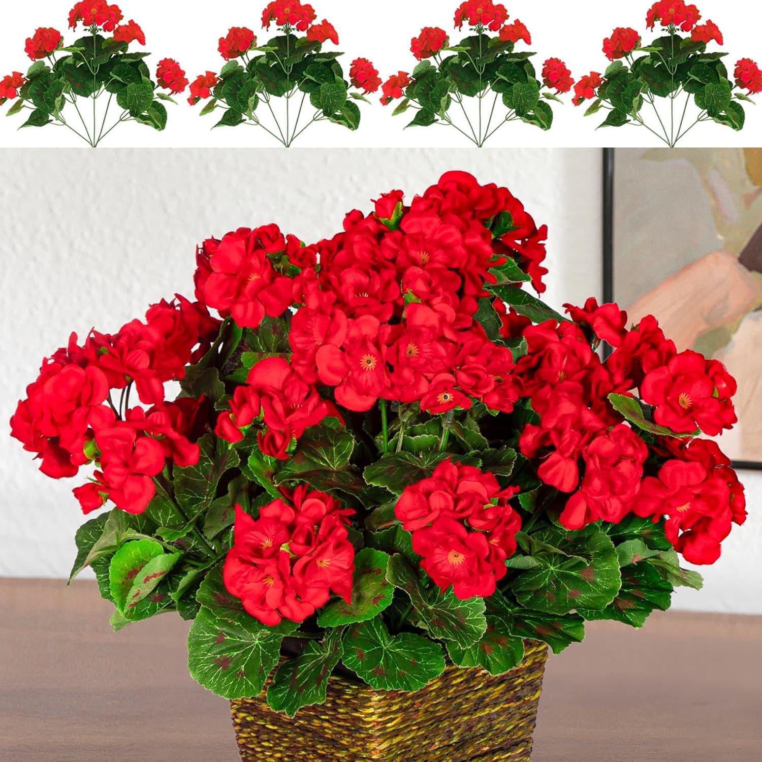 Amazon Artificial Artificial Flowers Artificial Begonia Flowers Home Decoration Geraniums Artificial Flowers Wedding Photography Props