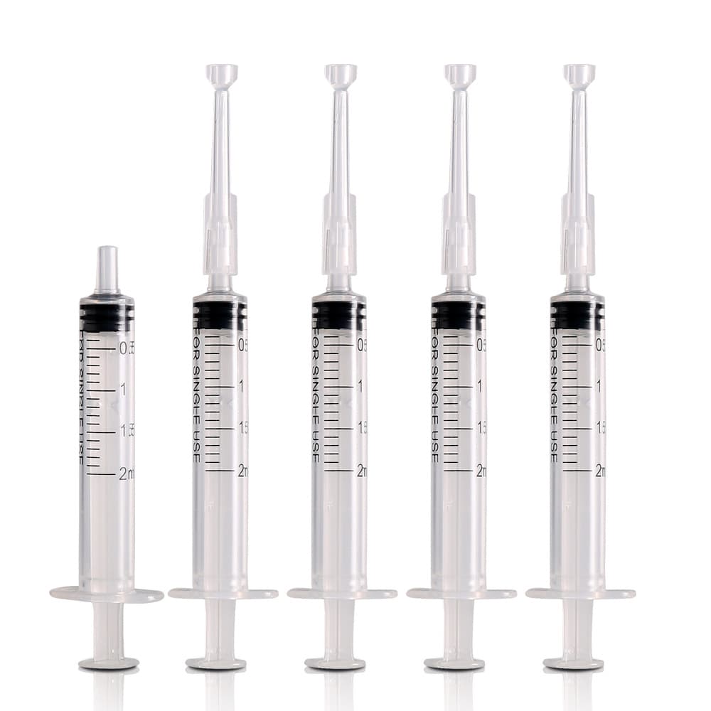 2ml Transparent Syringe Scale Dispenser Plastic Needle Travel Portable Perfume Bottle Refill Tool