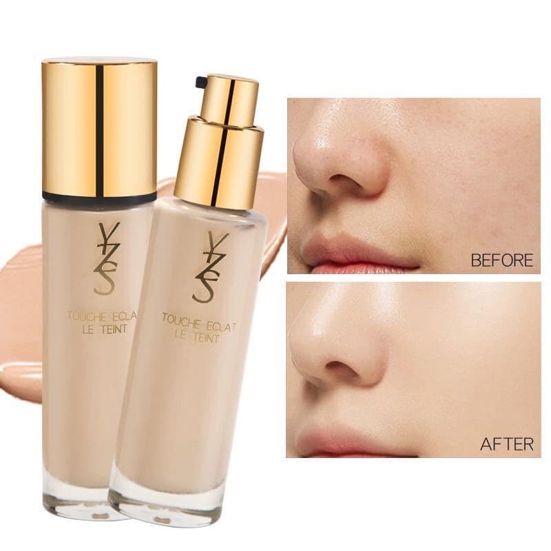YZS Liquid Foundation Creamy Skin BB Cream Lightweight Hydrating Base Cushion Concealer Long-Lasting Foundation Cream