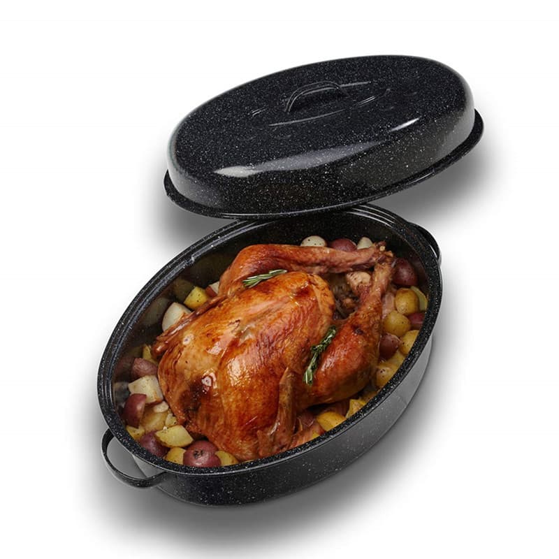 15 inch 17 inch 18 inch Enamel Roasting Turkey Oven Black Amazon Best Seller Enamel Pan Enamel Pot Enamel Oval