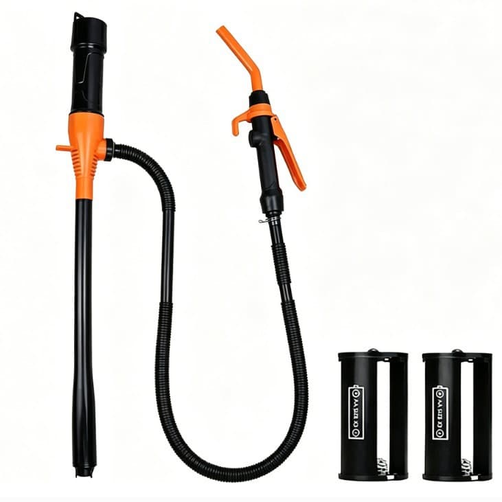 Electric Oil Pump Controllable Flow Oil Suction Tube Oil Extractor Portable Electric Oil Pump Self-driving Hose Oil Transfer Pump