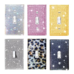 American Standard Switch Panel Sticker In Stock Supply US Rhinestone Switch Sticker American Style American Standard Diamond Inlaid Socket Face