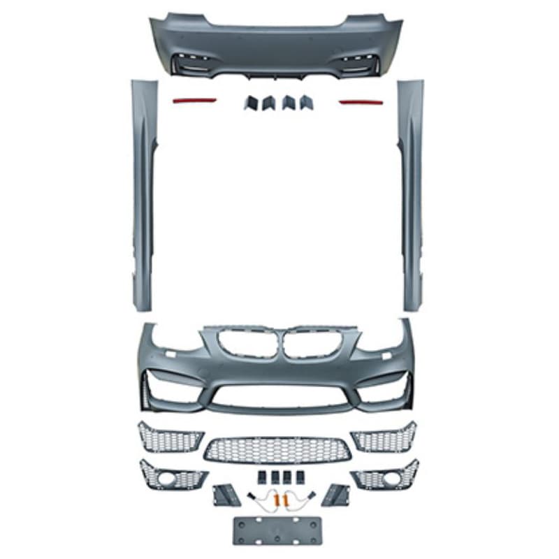 Body kit front bumper and rear bumper for 10-13 BMW 3 Series E92 LCI to F80 M3 conversion