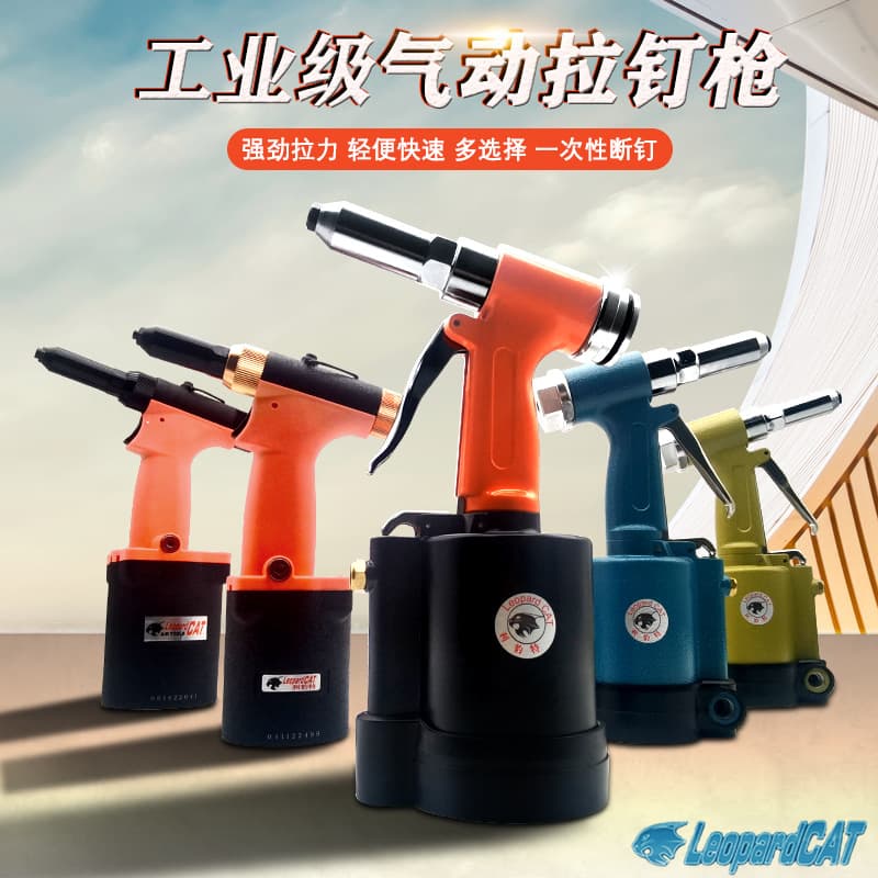 Industrial Grade Pneumatic Pull Rivet Gun Aluminum Doors and Windows Aluminum Ladder Blind Pop Rivet Gun Stainless Steel High Pull Force Rivet Gun
