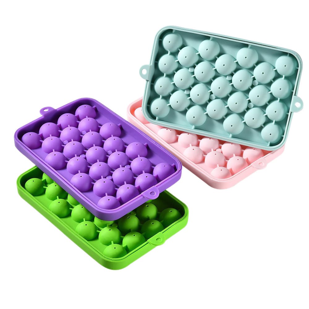 New 25-Cavity Spherical Silicone Ice Ball Mold, Handmade Grape Soap Mold, Easy Release, Creative Ice Ball Maker
