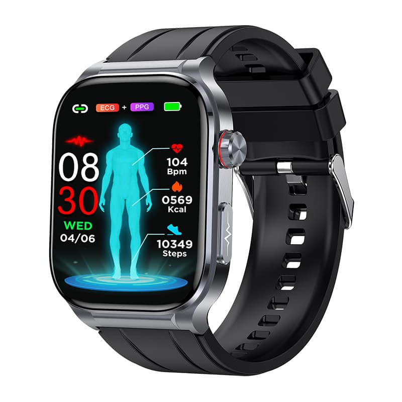 ET588(Hband) Blood Pressure, Blood Oxygen, ECG, SOS Micro Checkup, NFC Bluetooth Calling Smart Watch