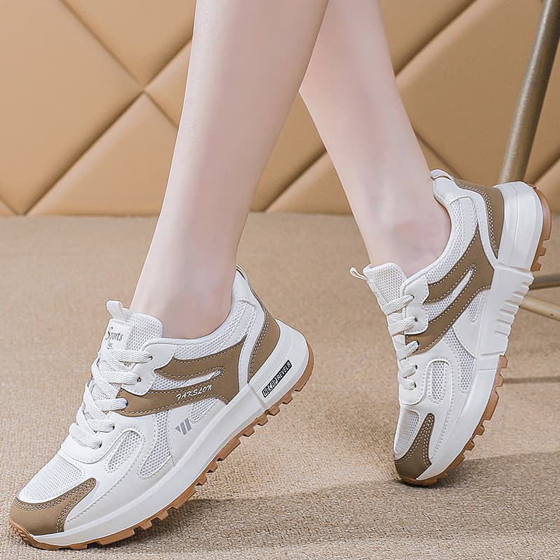 Sports Shoes for Women 2025 New Spring and Summer Women's Shoes Mesh Breathable Running Shoes Ins Slim Casual Forrest Gump Shoes Trendy