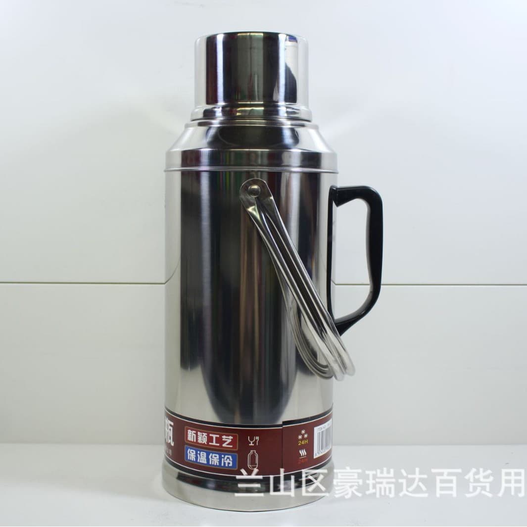 3.2L Thermos, Hotel Hot Water Bottle, Stainless Steel Kettle with Glass Liner, Department Store Wholesale