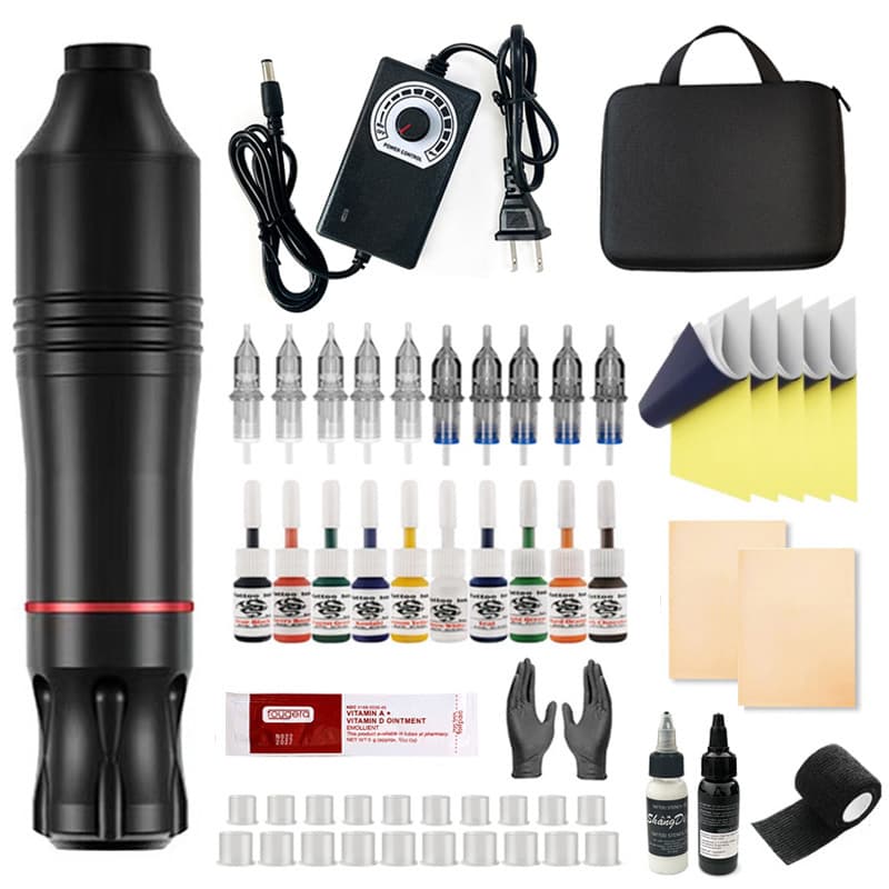 Tattoo Kit Eyebrow Tattoo Machine Full Set Tattoo Pen Set Tattoo Motor Machine All-in-One Cross-border