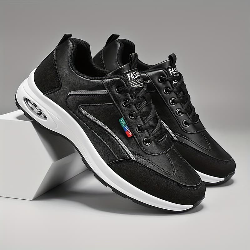 Cross-border Large Size Men's Casual Sports Shoes, Walking Shoes, Comfortable Lace-up Sneakers, Suitable for All Seasons