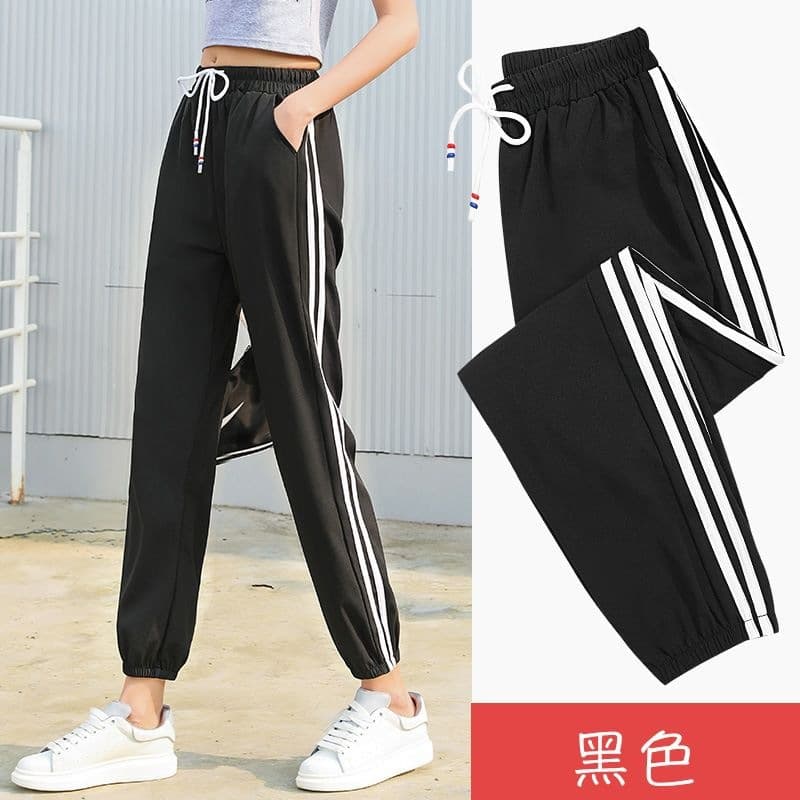 Sports pants for women 2026 new spring and summer black leggings casual pants four seasons sweatpants