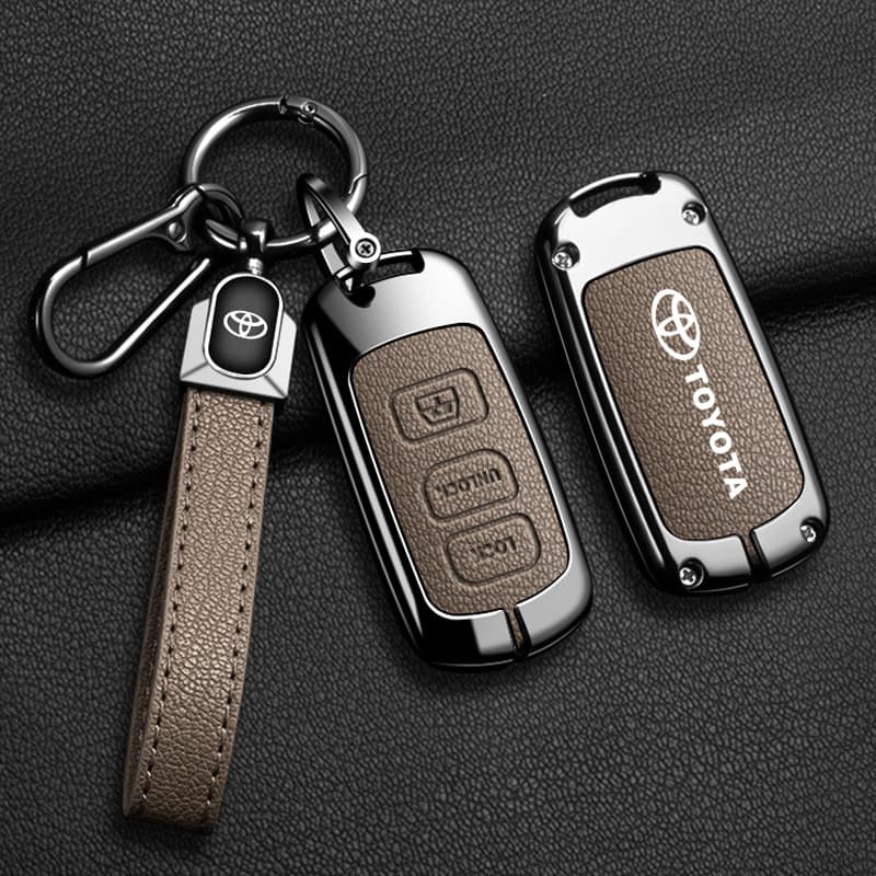 Metal Protective Key Case Cover for Toyota Yaris Cross, Corolla Cross, RAV4 Car Accessories