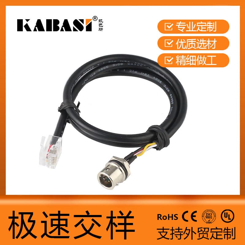 Kaibasi Custom Welded M8 to RJ45 Dual-End Harness