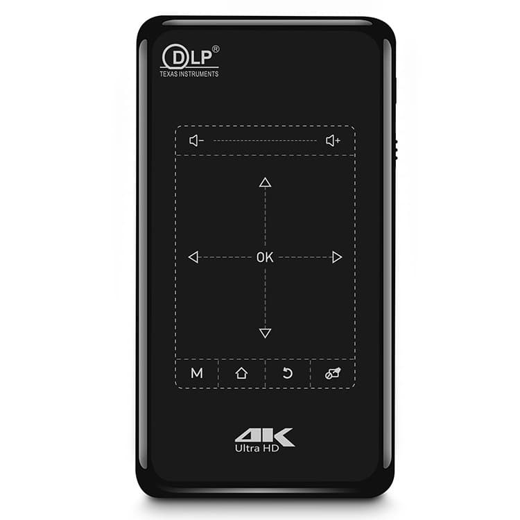Mini DLP Projector 4K HD Decoding Supports HD Input Android 9.0 Smart Projector Wholesale