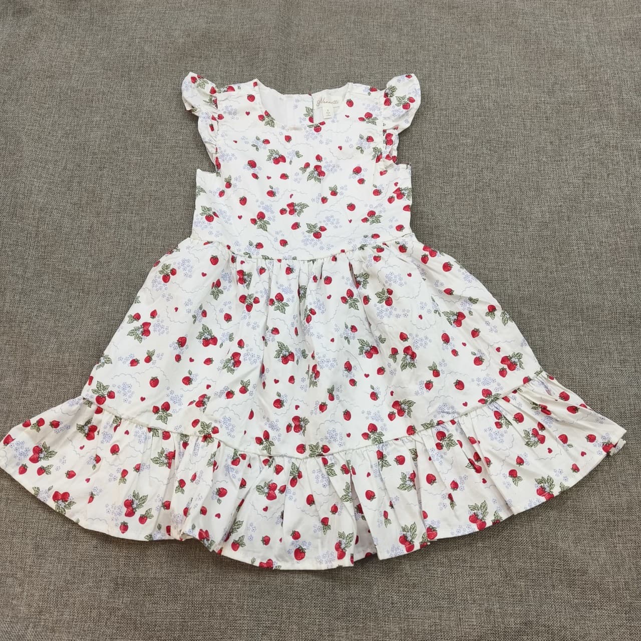 Original order foreign trade girls 2-10 years old cherry pattern sleeveless dress sundress children's dress