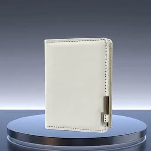 Men's Short Wallet, Leather Billfold with Metal Edge and Cross Grain Texture, Multi-Card Holder, Premium Feel