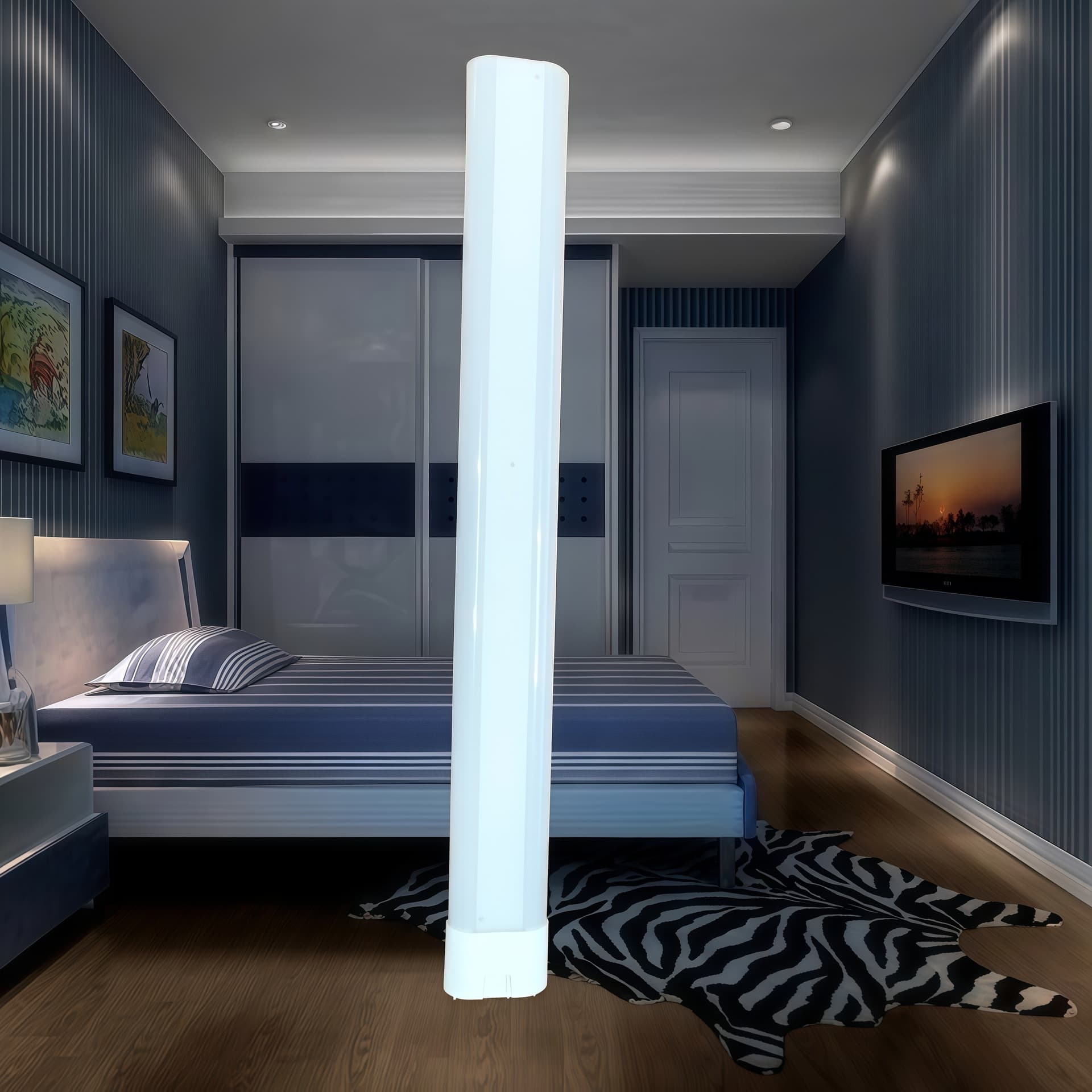 Horizontal Plug Fluorescent Tube LED Plug-in Tube Horizontal Plug Lamp European Desk Lamp Socket 360-Degree Light Emitting Fluorescent Lamp