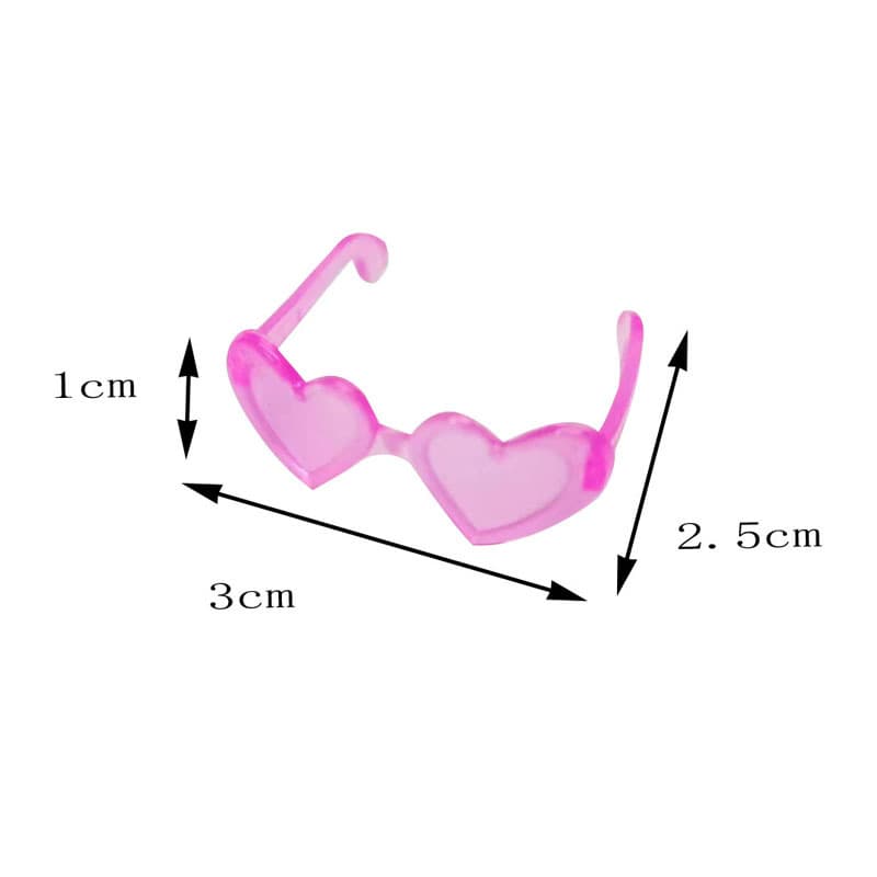 Heart-Shaped Mini Glasses