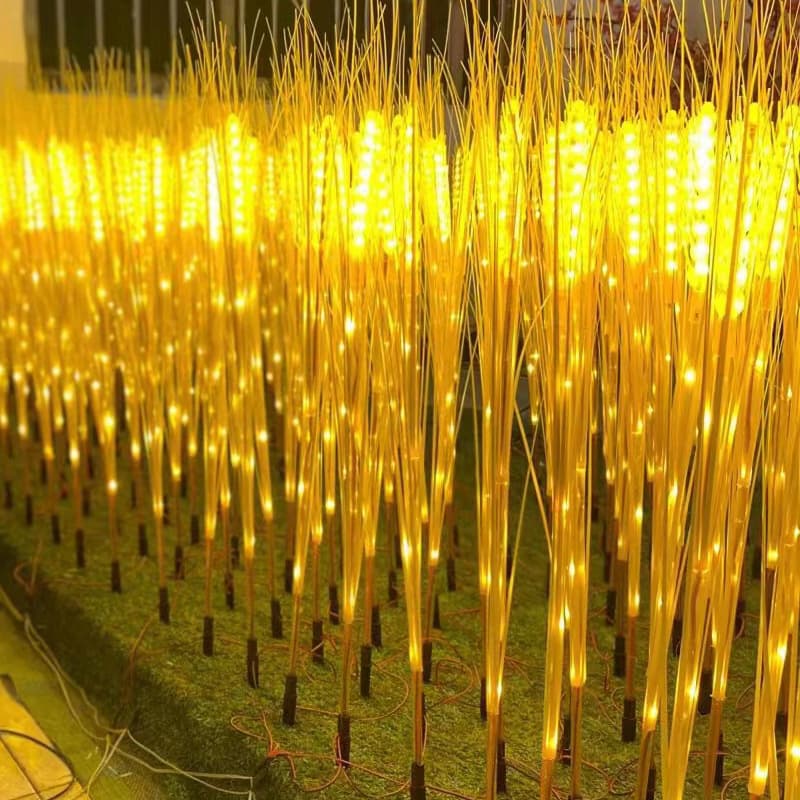 LED Landscape Light Wheat Spike Light Tulip Ground Spike Lighting Project Light Festival Outdoor Park Square Decoration