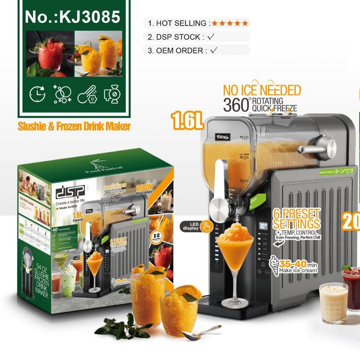 Wholesale Juice Cold Drink Slushie Frozen Drink Machine