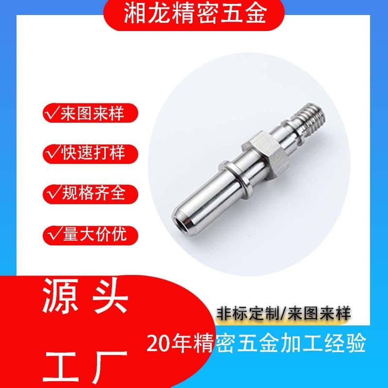 CNC Swiss-type lathe machining for precision parts, various specifications, non-standard customization, high accuracy