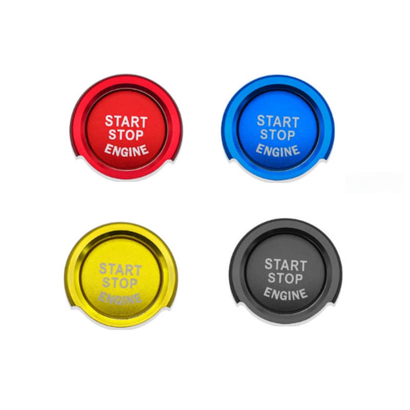 For BMW 1 2 3 4 Series 3GT X1 E90 E92 E93 One-Button Start Trim Ring Cover Aluminum Ring Protective Cover