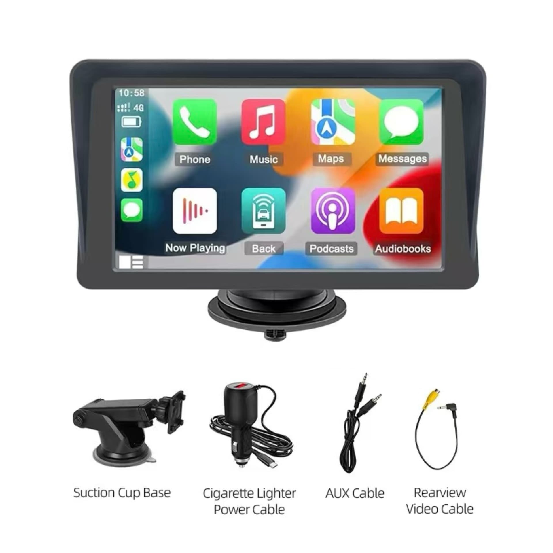 7-inch Wireless CarPlay Portable Screen Bluetooth FM Player MP5 Wireless Auto Projection Navigation Reverse Camera
