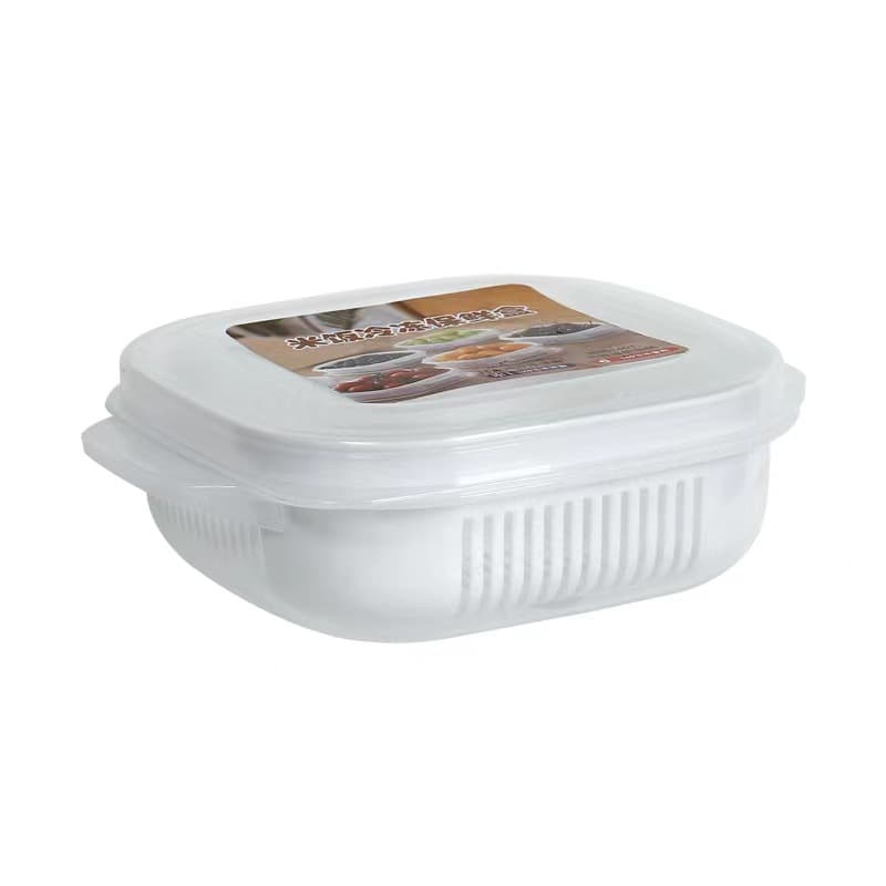 Japanese Rice Preservation Box Kitchen Scallion, Ginger and Garlic Storage Box Square Vegetable Box Food Fruit Food Special