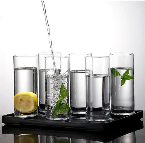 Wholesale Straight Transparent Glass Cup for Home, Hotel, Club Tea Cup, Straight-Sided Milk Cup, Drinking Cup, Custom Logo Available
