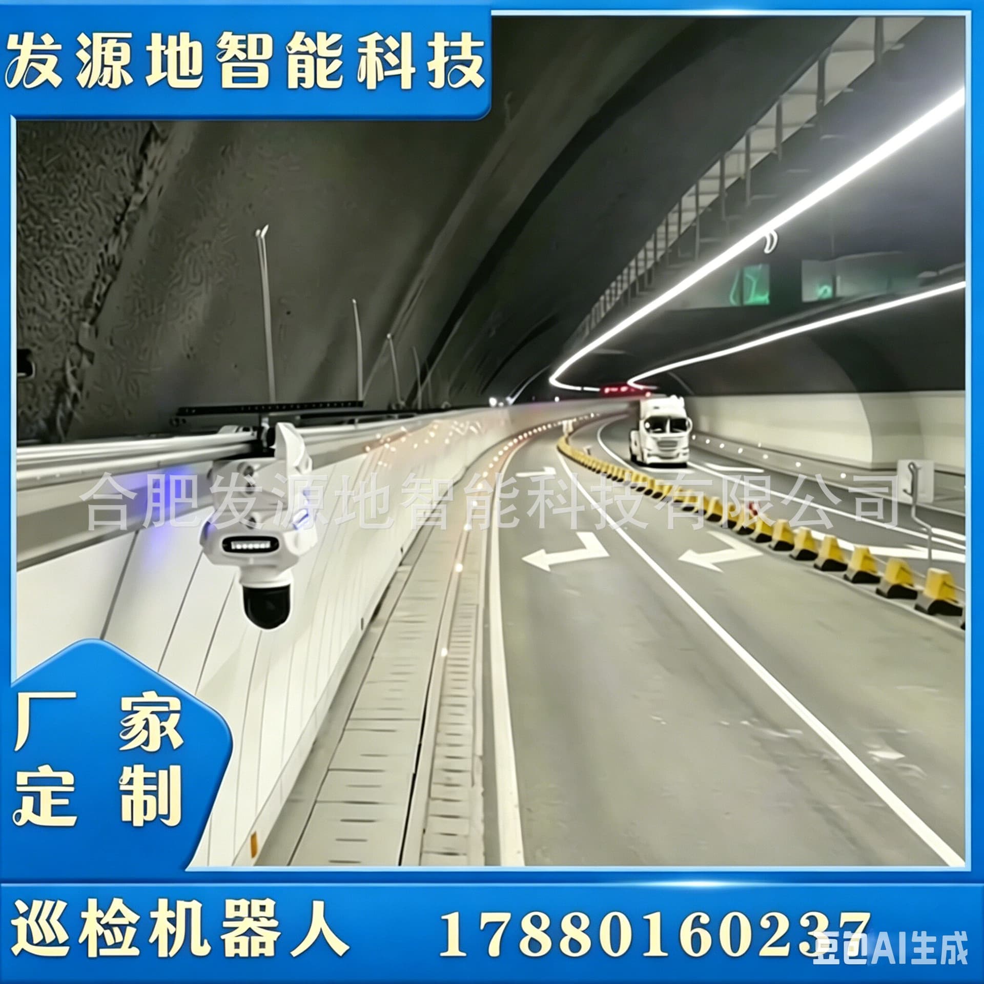 Traffic tunnel inspection robot Track inspection robot Intelligent inspection of pipe gallery Industrial rail hoisting