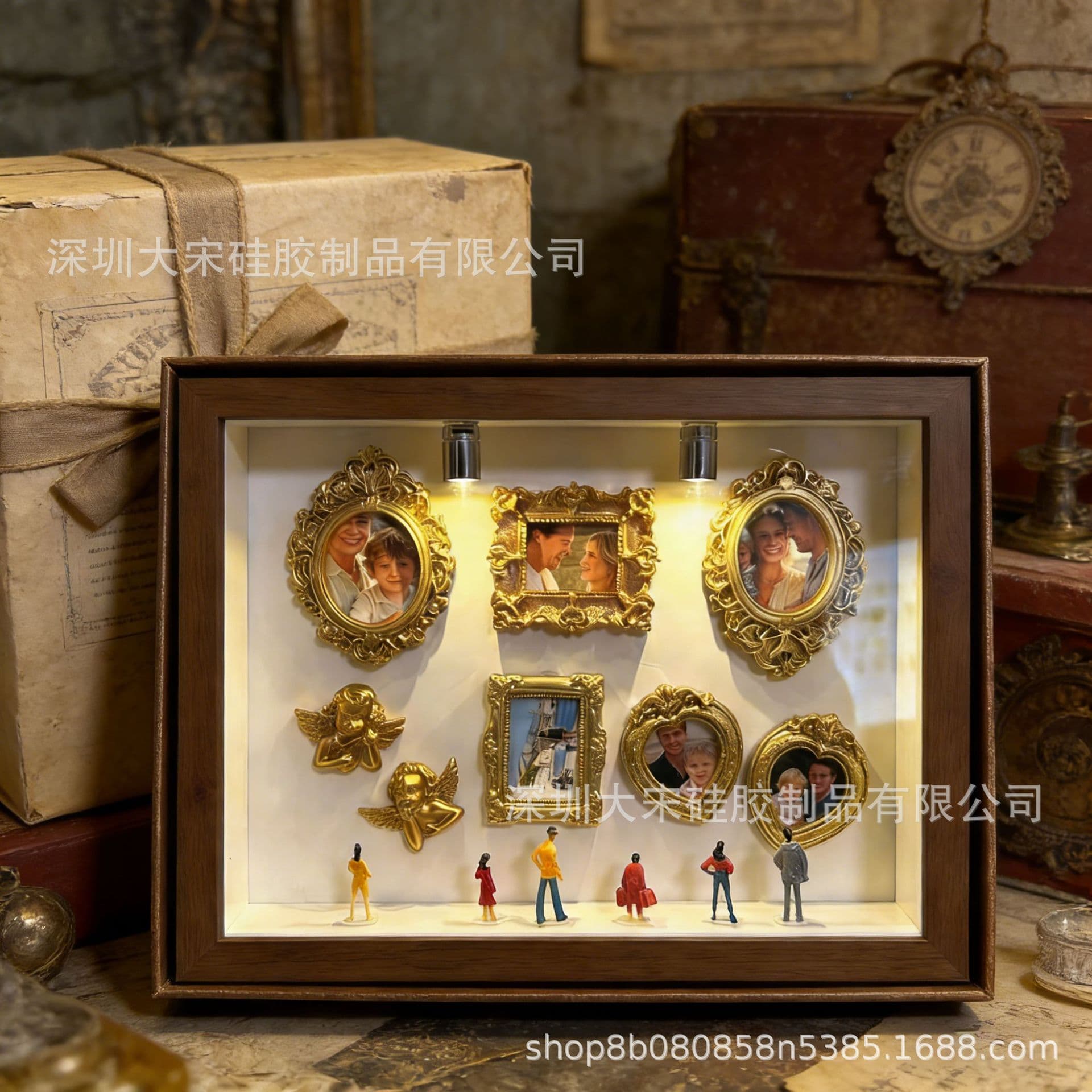 Bestselling DIY Mini Museum Silhouette Box Photo Frame for Couples Birthday Gift