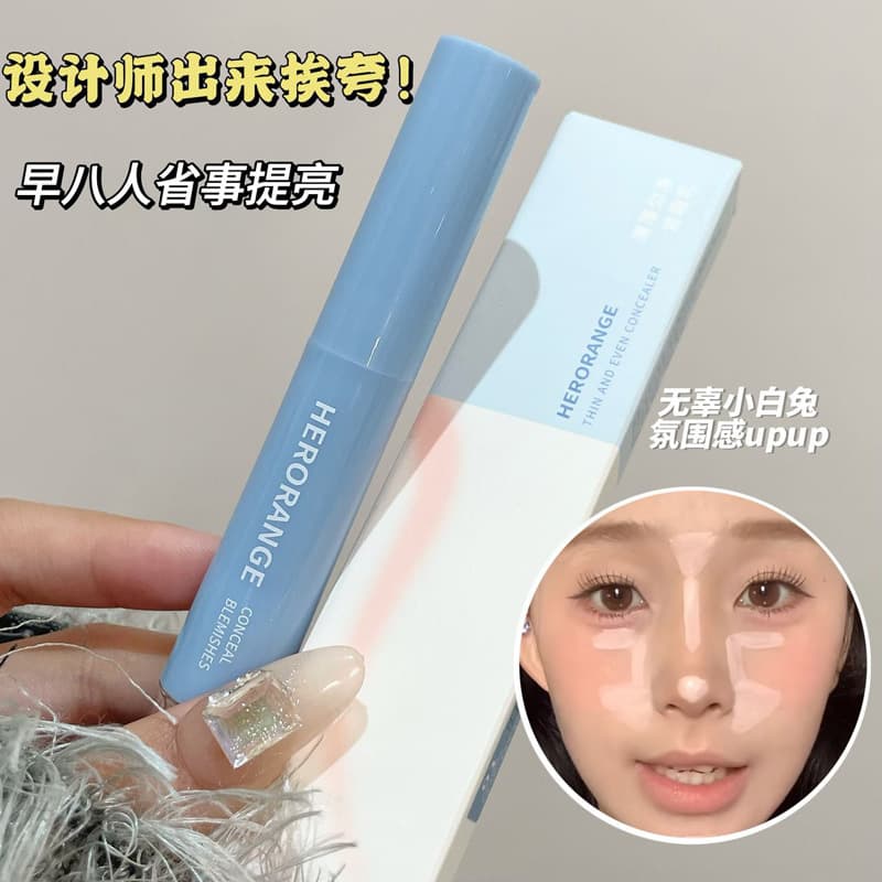 HERORANGE~ Lightweight Even-Coverage Concealer Contour Stick, 3D Shadow & Highlight, Flawless Base Makeup Concealer Liquid