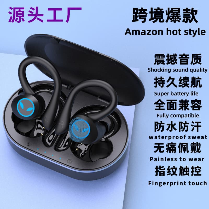 New Over-Ear Noise Canceling Wireless Bluetooth Earbuds TWS In-Ear Sports Waterproof Gaming Digital Computer