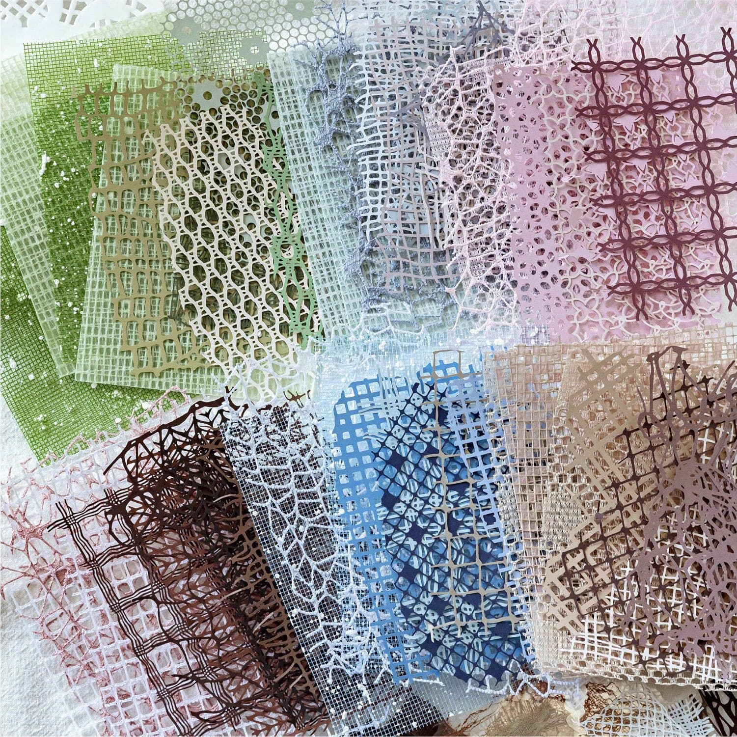 Momo Paper Interwoven Gauze Series Ita Bag Material Pack, 23 Sheets Retro Handmade DIY Wrapping, Journal Decoration Base