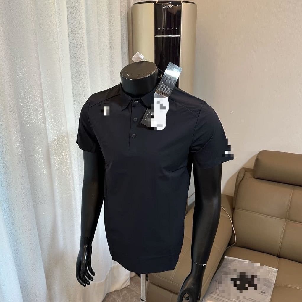 26 New Di Polo Shirt Ice Silk Quick-drying Seamless Laminated Short Sleeve Men's and Women's Lapel T-shirt Wholesale