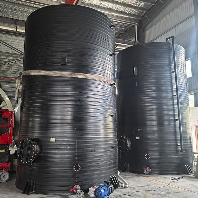 25-ton HDPE Winding Tank in Ganzhou, Jiangxi, Plastic Liquid Storage Tank with Long Service Life and Wide Applicability