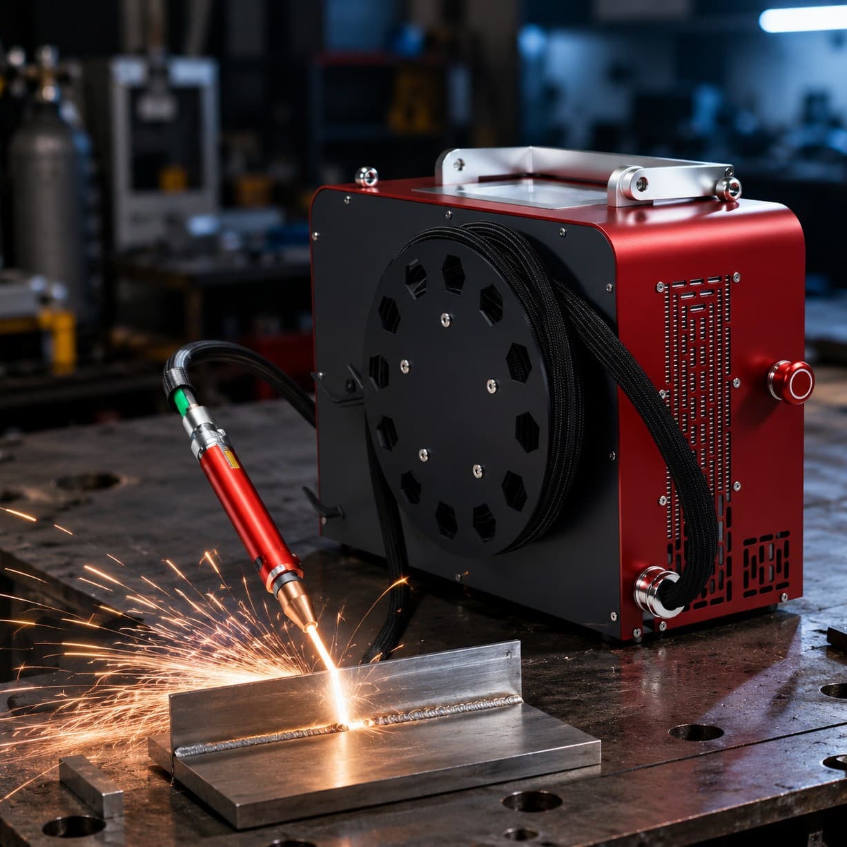 Compact M15 Handheld Laser Welding Machine Portable Air-Cooled Stainless Steel Spot Welding & Cutting 3-in-1 Laser Welder