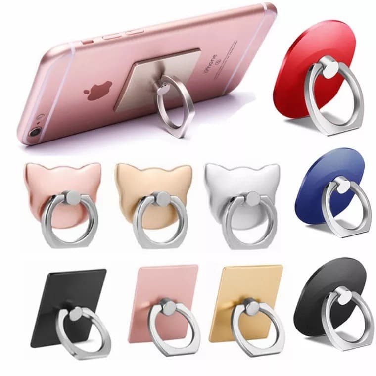 Creative Square Phone Ring Holder Square Phone Stand Ring Holder Bracket Phone Stand Gift with Logo Printing