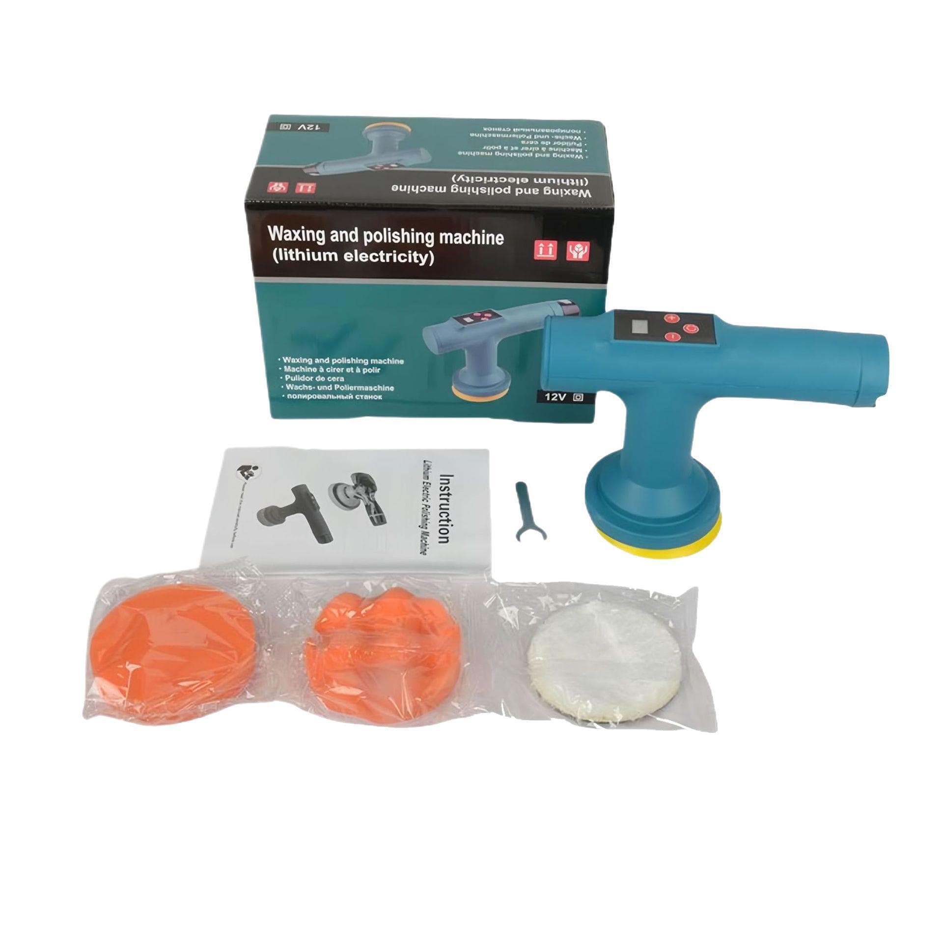 Lithium Battery Waxing Machine Scratch Repair Mini Waxer Small Household Rechargeable Glazing Machine Wireless Car Polisher
