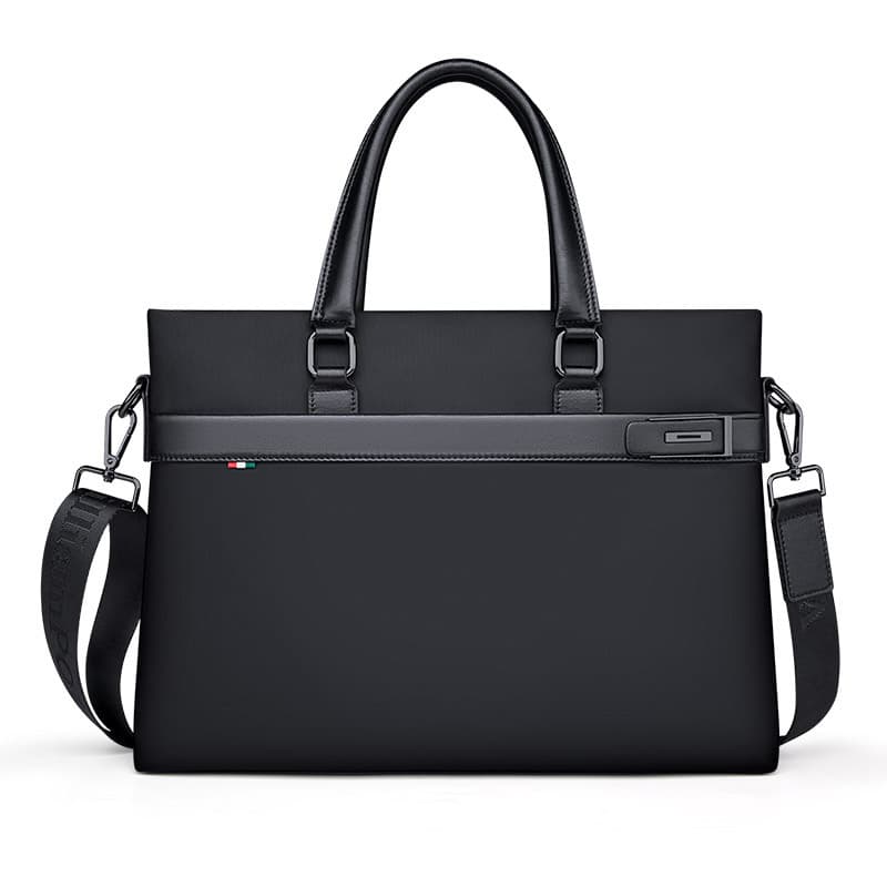 Yinghuang Paul Men's Tote Bag Business Commute Single Shoulder Crossbody Bag Men's Water-Repellent Nylon Fabric Men's Bag Briefcase