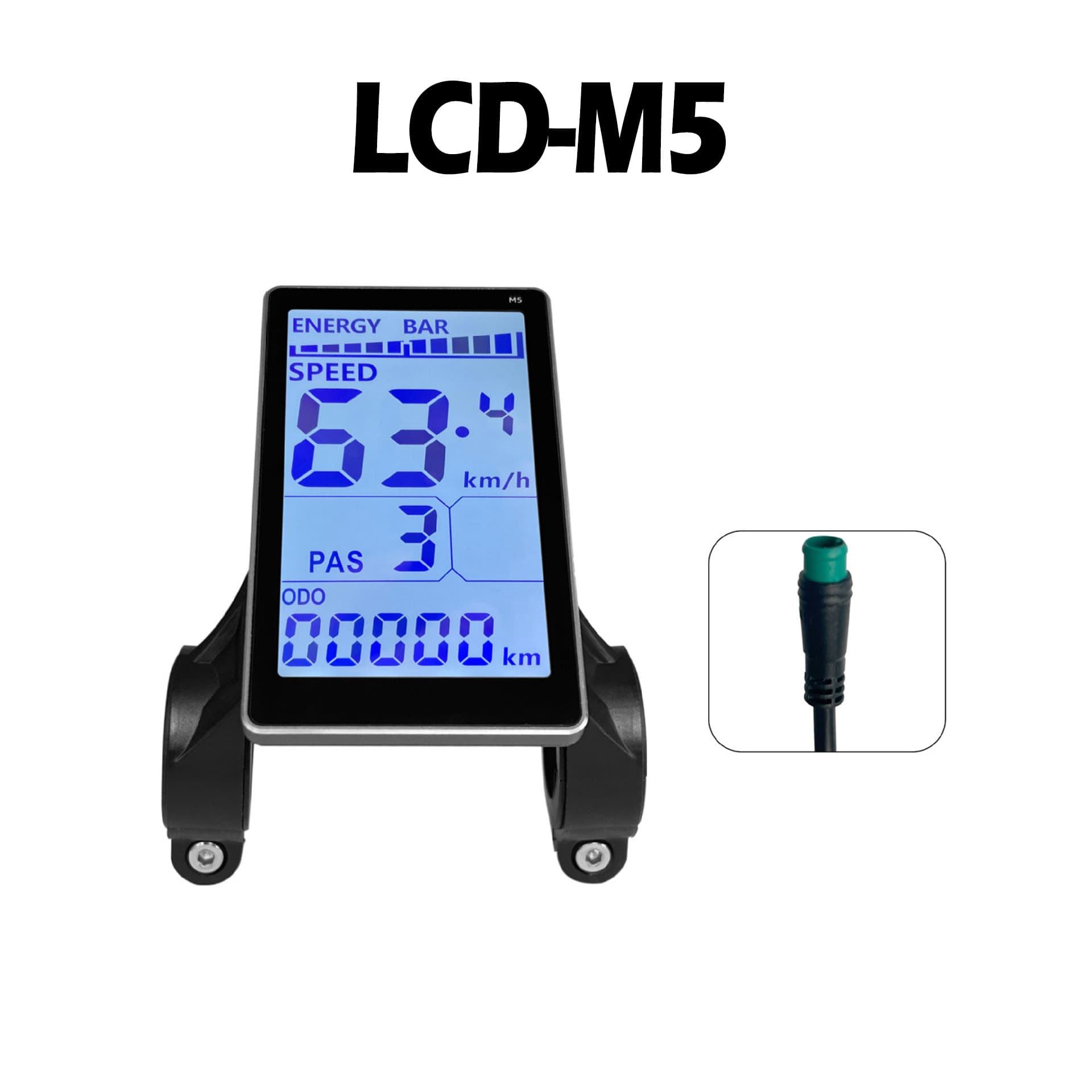 Cross-border mountain bike lithium battery modification parts LCD-M5 electric scooter smart LCD instrument panel/waterproof connector