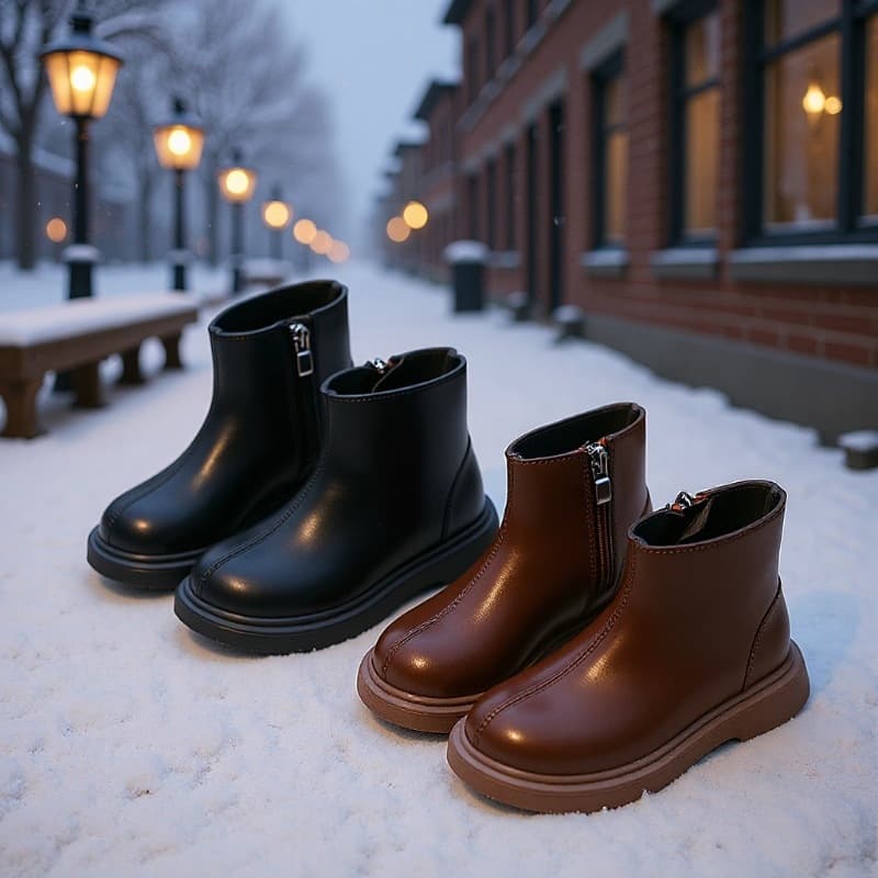 Children's Martin boots, 2025 autumn/winter new style, fashionable retro princess baby soft sole girls' boots