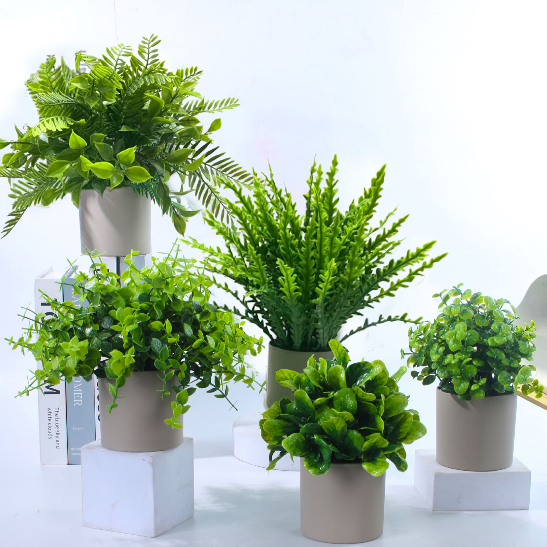 Artificial Flower Simulation Bonsai Small Potted Plant Simulation Green Plant Living Room Office Entrance Wine Cabinet Decoration