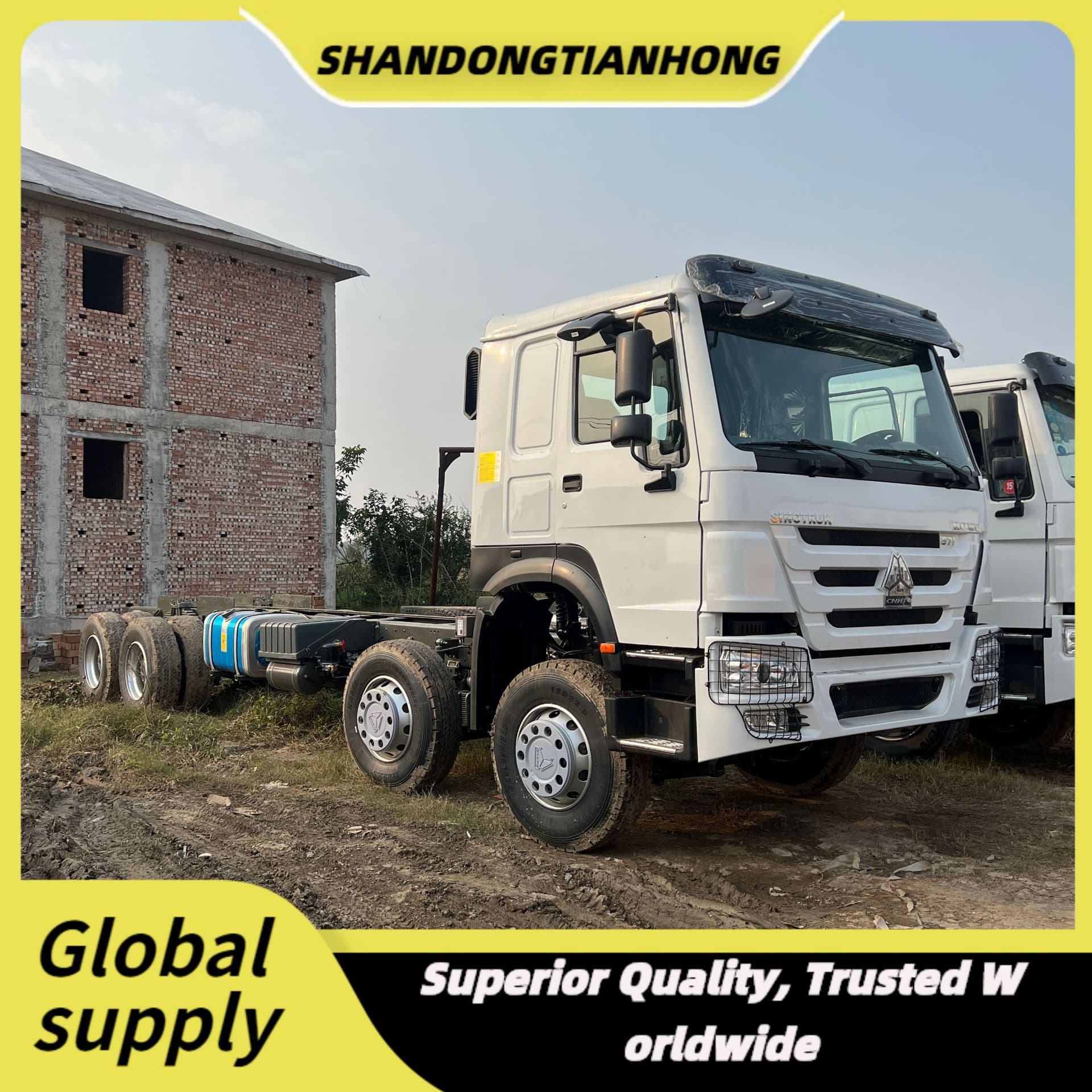 Factory direct cross-border export to Africa HOWO Heavy Truck HOWO 12-wheel dump truck tractor trailer truck