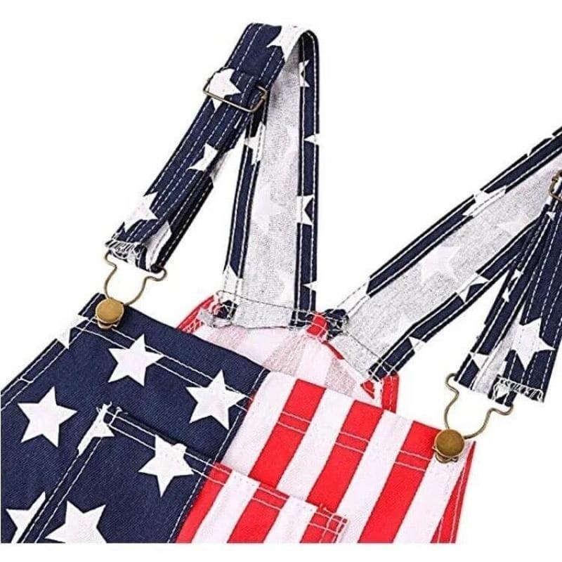 F 87131 American Flag Overalls