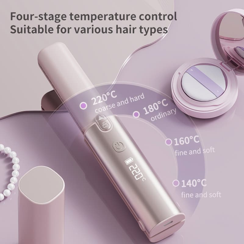 Amazon Exclusive New Wireless Charging Hair Straightener Brush Portable Hair Care Non-Damaging Styling Comb for Home Use