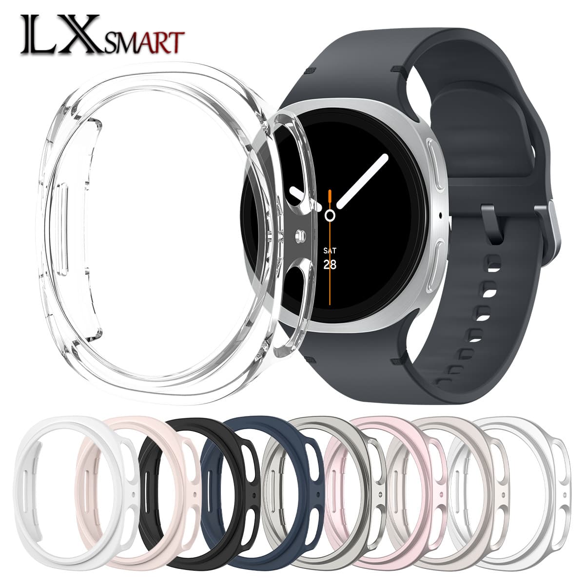 Compatible with Samsung Watch 8/9 Hollow Protective Case Watch Ultra PC Semi-cover Matte Hollow Watch Case