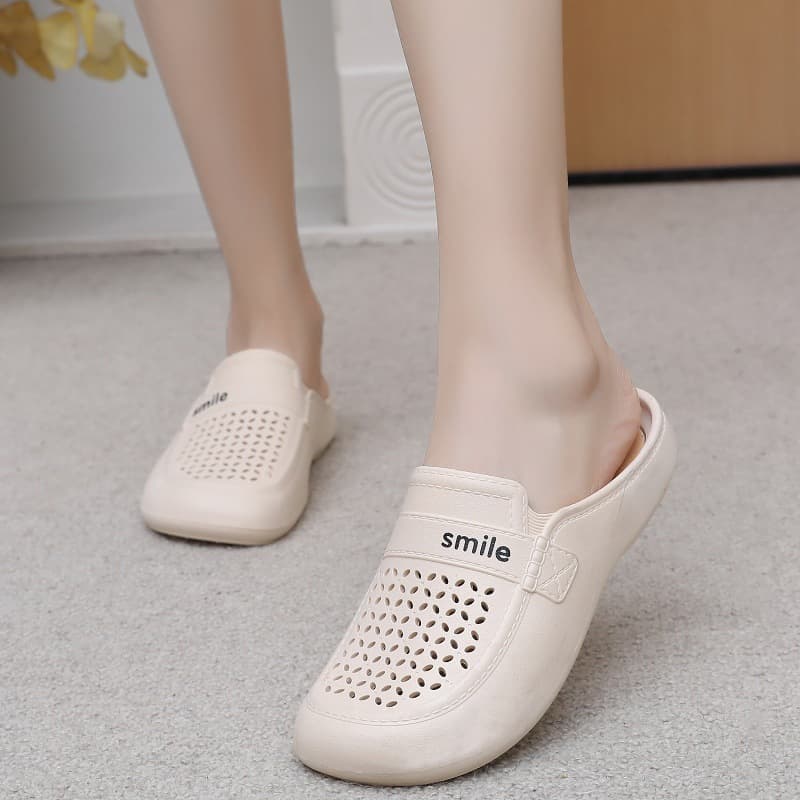 Drop Shipping Women's Summer Slippers, Soft Thick Sole, Non-Slip Closed-Toe, Lightweight, Versatile, Fashionable Shoes, Factory Direct Wholesale