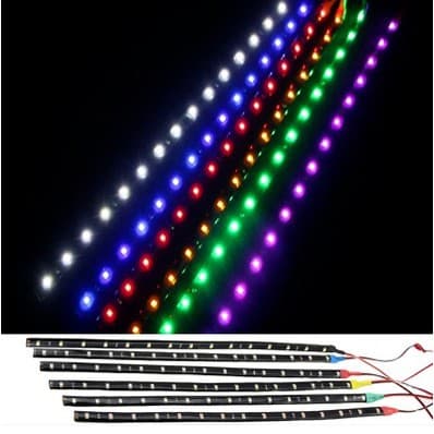 Waterproof 3528 1210 SMD LED Soft Strip Light 30cm-15SMD Car 12V Soft Light Bar Automotive Supplies Turn Signal Corner