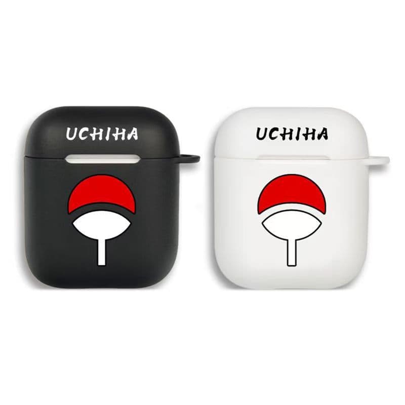 Uchiha Itachi Clan Emblem Earphone Case Compatible with AirPods Protective Shell 2 Apple Naruto 3rd Gen Pro Sasuke